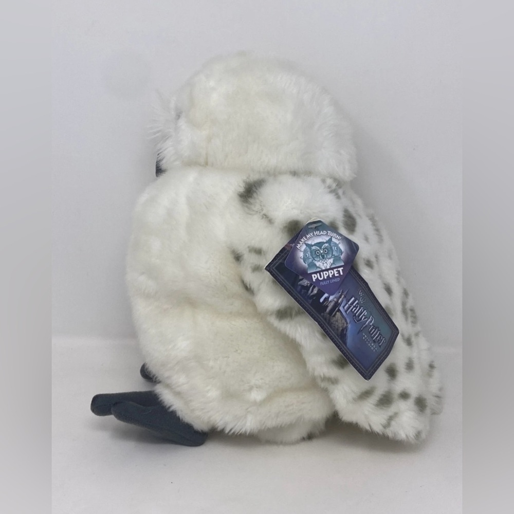 UNIVERSAL STUDIO HARRY POTTER FLUFFY WHITE PLUSH OWL PUPPET - Picture 3 of 12